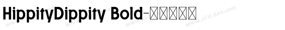 HippityDippity Bold字体转换